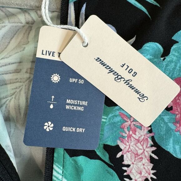 Tommy Bahama Printed L/S  1/4 Zip Neck Knit UPF 50 Golf Top Size S - Picture 5 of 6